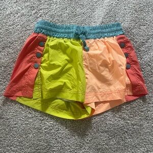 Free People Movement Bright Colorblock shorts